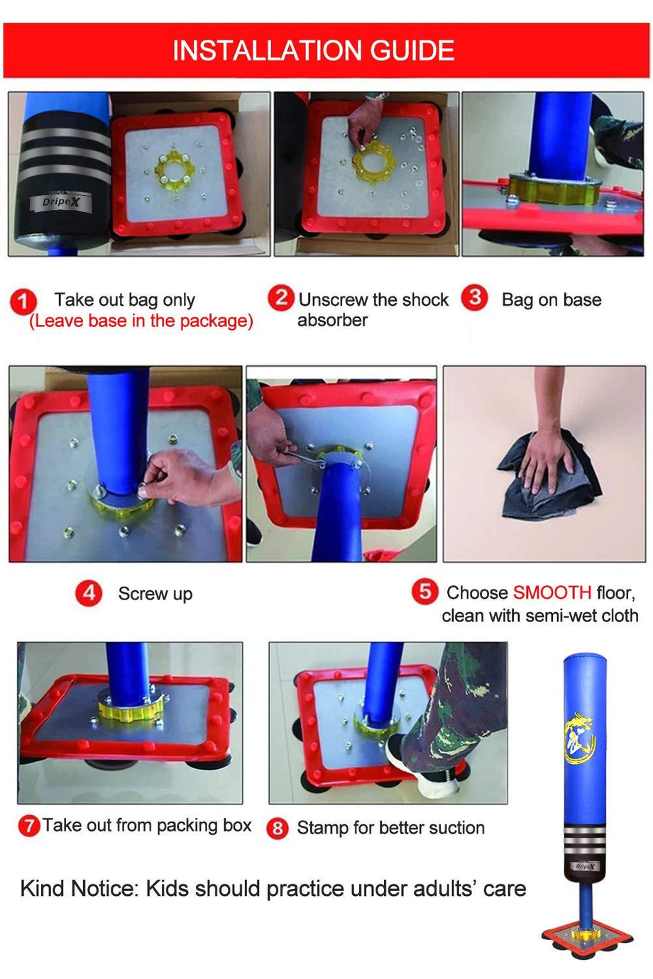 Dripex Kids Freestanding Punching Bag