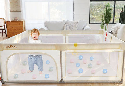 spacious enough for babies to stretch, play and learn