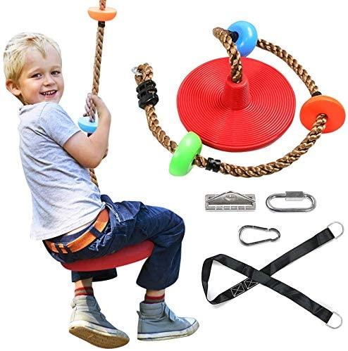 Dripex Tree Climbing Rope Swing with Platforms and Disc Swings Seat