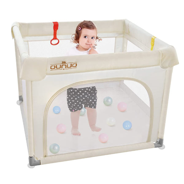 OUNUO Small Portable Baby Playpen Play Yards 90*90 CM