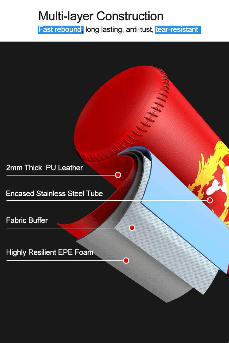 Dripex Kids Freestanding Punching Bag