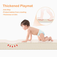 OUNUO Reversible Foam Baby Play Mat