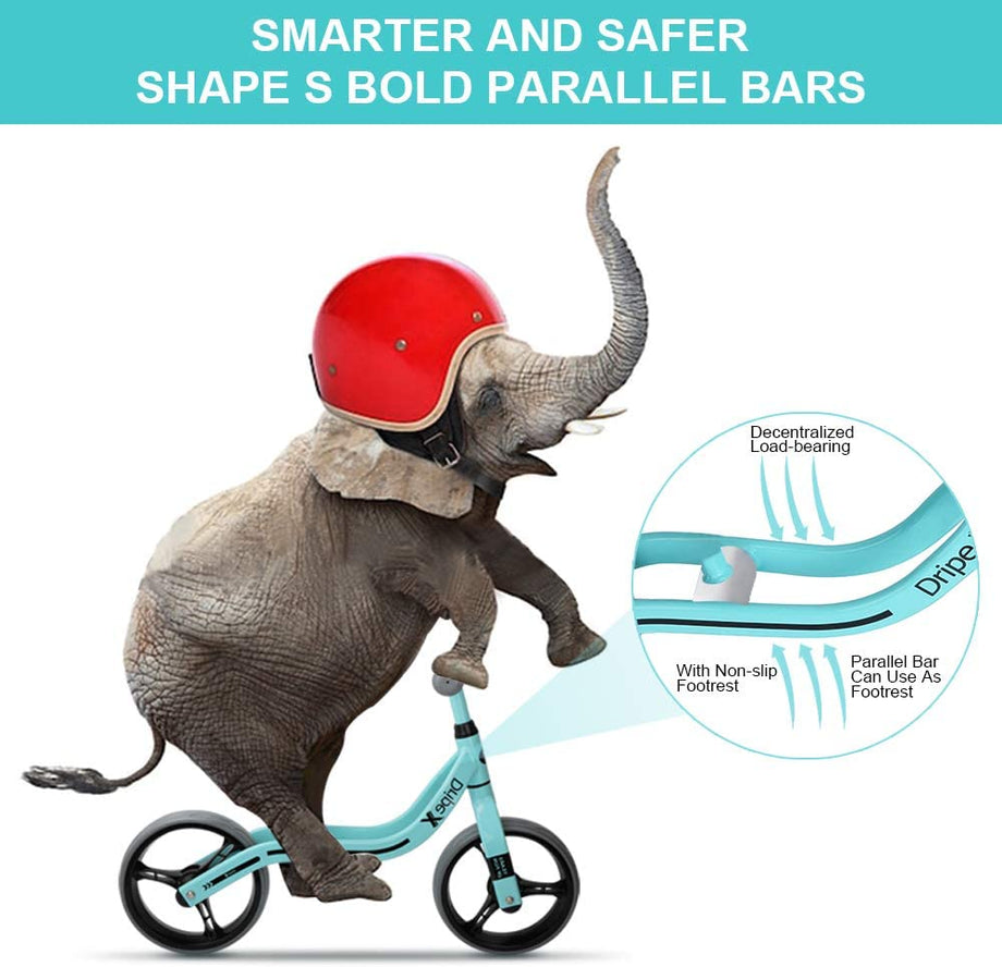 Toddler Bike, Dripex 12 Inch Lightweight No-Pedal Kids Balance Bike