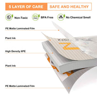 OUNUO Reversible Foam Baby Play Mat