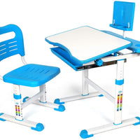 Yoleo Adjustable Kids Desk and Chair Set Kids Study Table and Chair Set