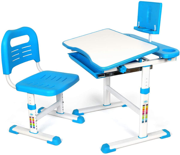 Yoleo Adjustable Kids Desk and Chair Set Kids Study Table and Chair Set