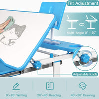 Yoleo Adjustable Kids Desk and Chair Set Kids Study Table and Chair Set