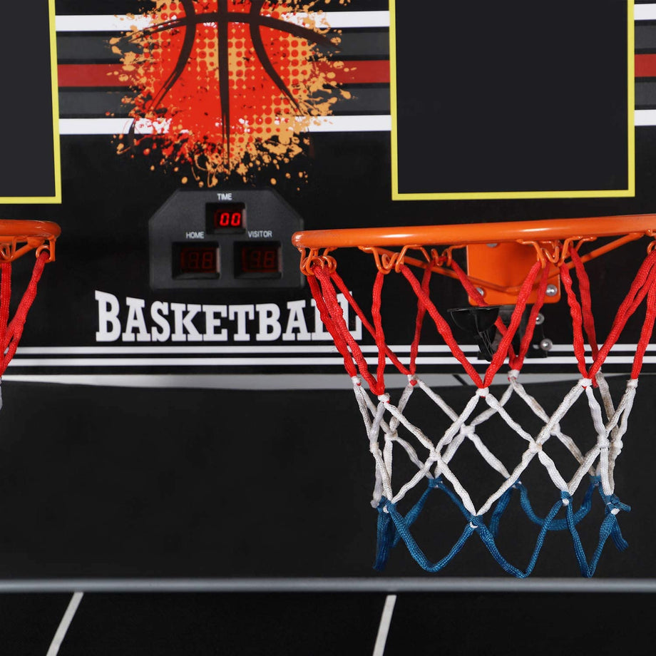 Yoleo Indoor Basketball Arcade Game, Official Dual Shot Sport – 10 Games and 6 Audio Options – Durable Construction – Easy Fold Up