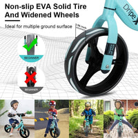 Toddler Bike, Dripex 12 Inch Lightweight No-Pedal Kids Balance Bike