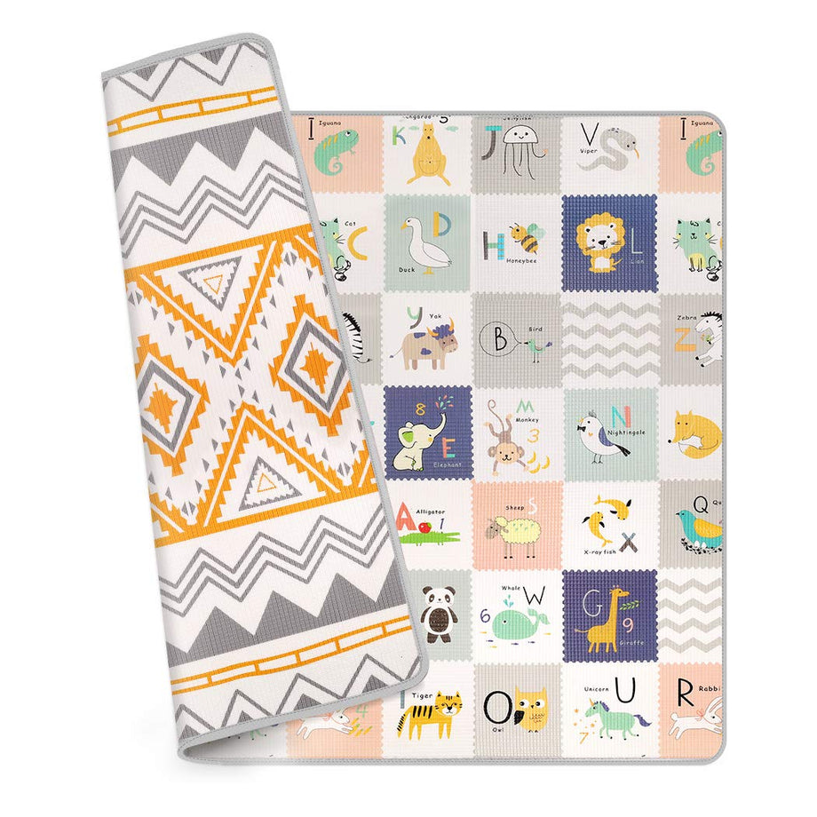 OUNUO Reversible Foam Baby Play Mat