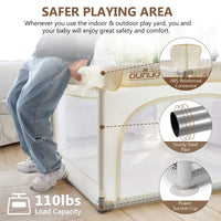 OUNUO Small Portable Baby Playpen Play Yards 90*90 CM